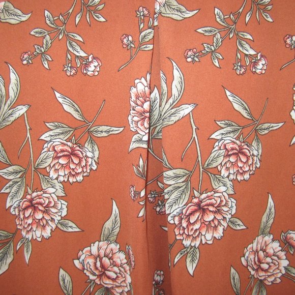 F21 Vintage Floral Rust Tunic Top Plus Size 2X - Picture 8 of 8